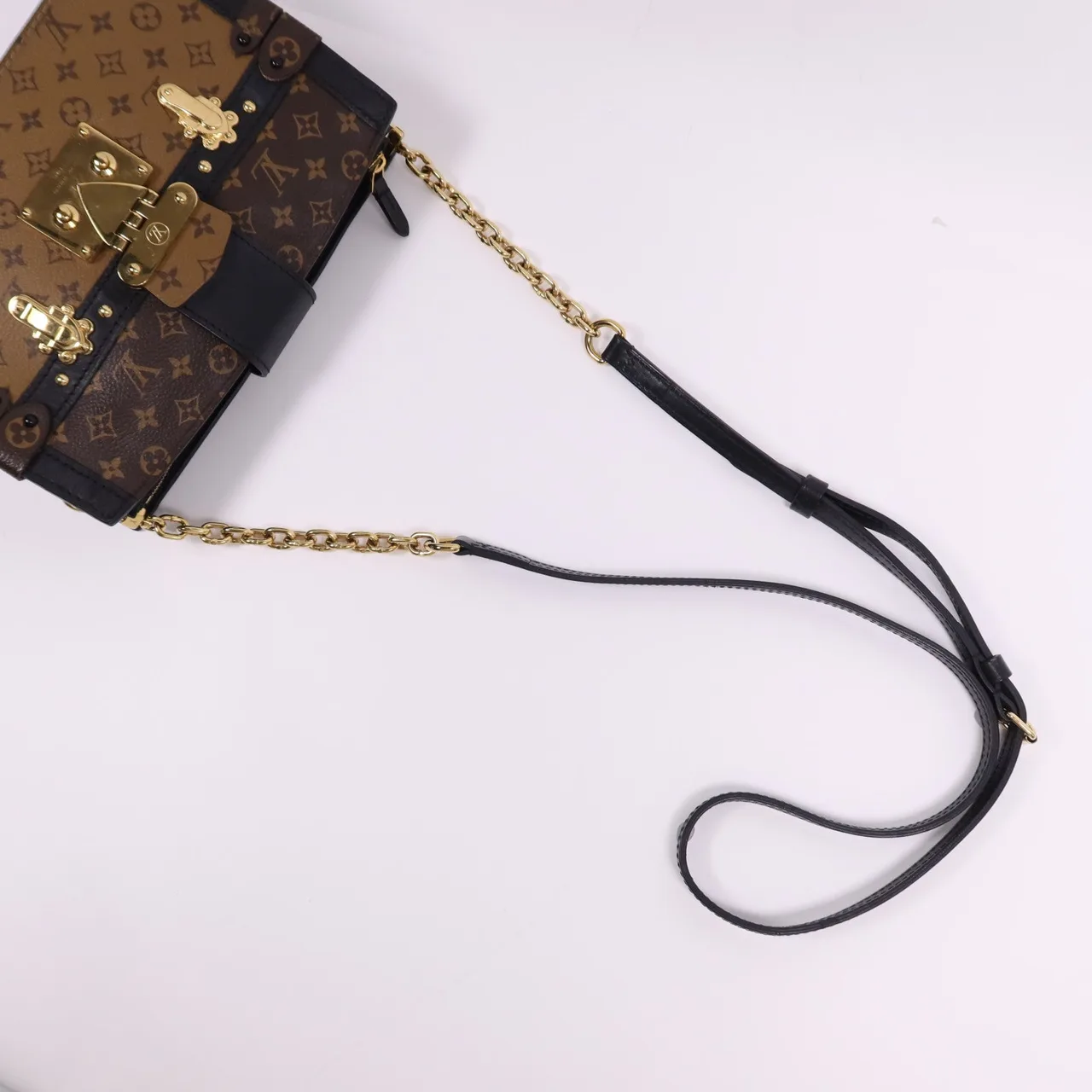 LOUIS VUITTON Trunk M43596 肩背包 塗層帆布 棕色 / Brown 塗層帆布 中古品B - 縮圖 8