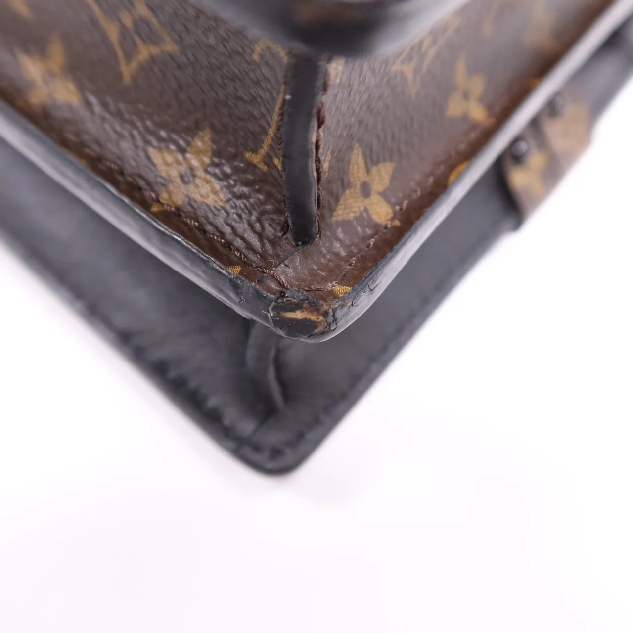 LOUIS VUITTON Trunk M43596 肩背包 塗層帆布 棕色 / Brown 塗層帆布 中古品B - 縮圖 12