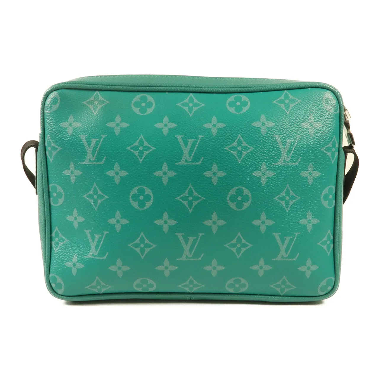 LOUIS VUITTON Outdoor Messenger M30242 肩背包 牛皮 藍色 / Green 牛皮 中古品A - 縮圖 2