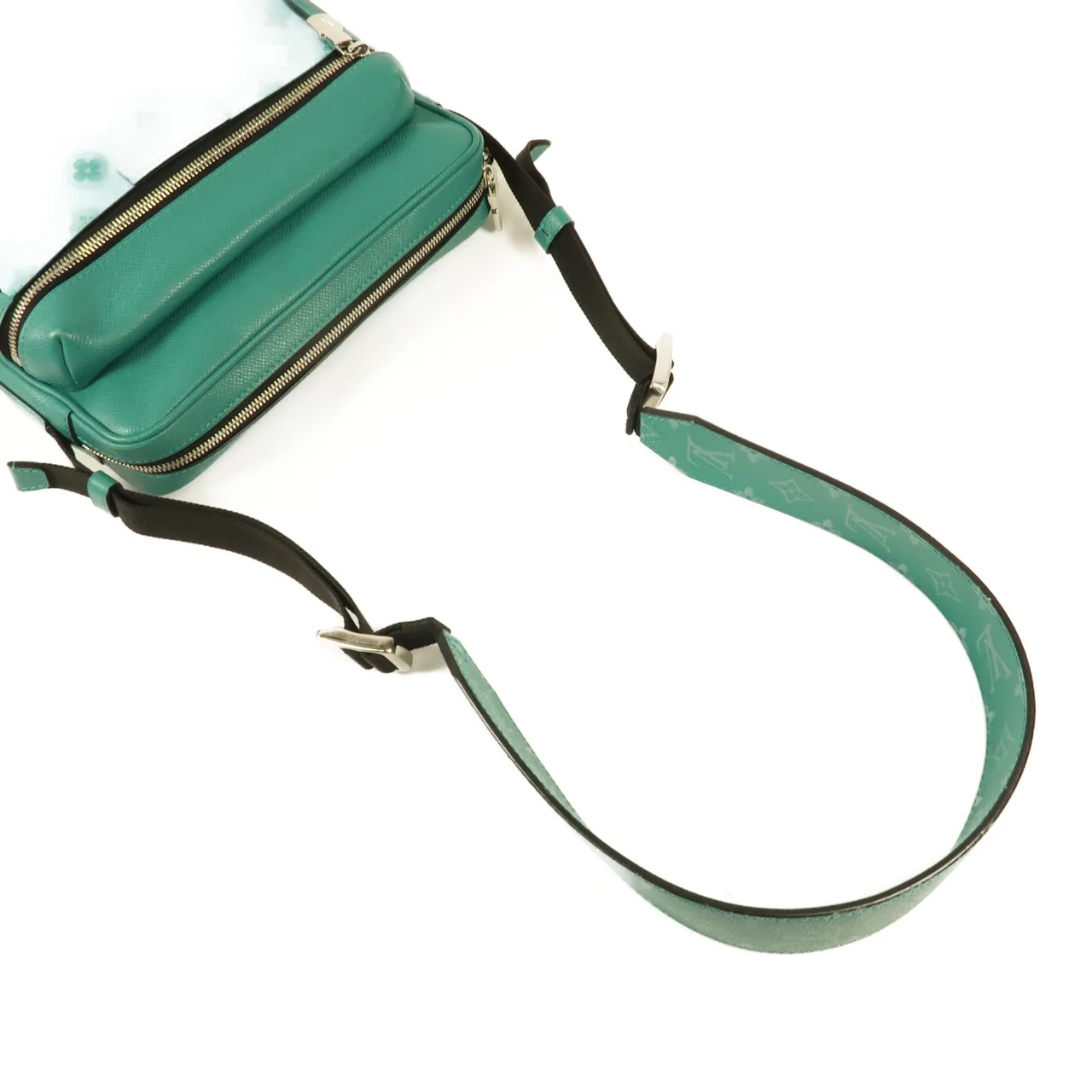 LOUIS VUITTON Outdoor Messenger M30242 肩背包 牛皮 藍色 / Green 牛皮 中古品A - 縮圖 5