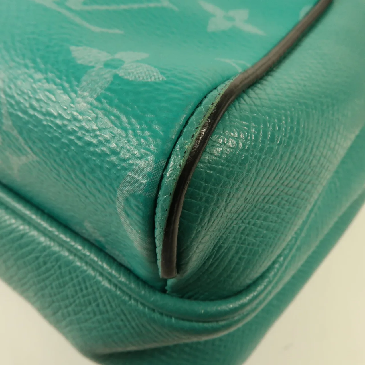 LOUIS VUITTON Outdoor Messenger M30242 肩背包 牛皮 藍色 / Green 牛皮 中古品A - 縮圖 7