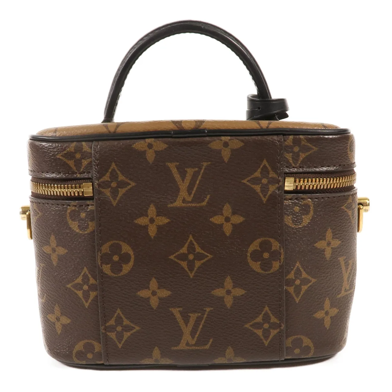 LOUIS VUITTON Vanity M45165 兩用包 塗層帆布 棕色 / Brown 塗層帆布 中古品B - 縮圖 2