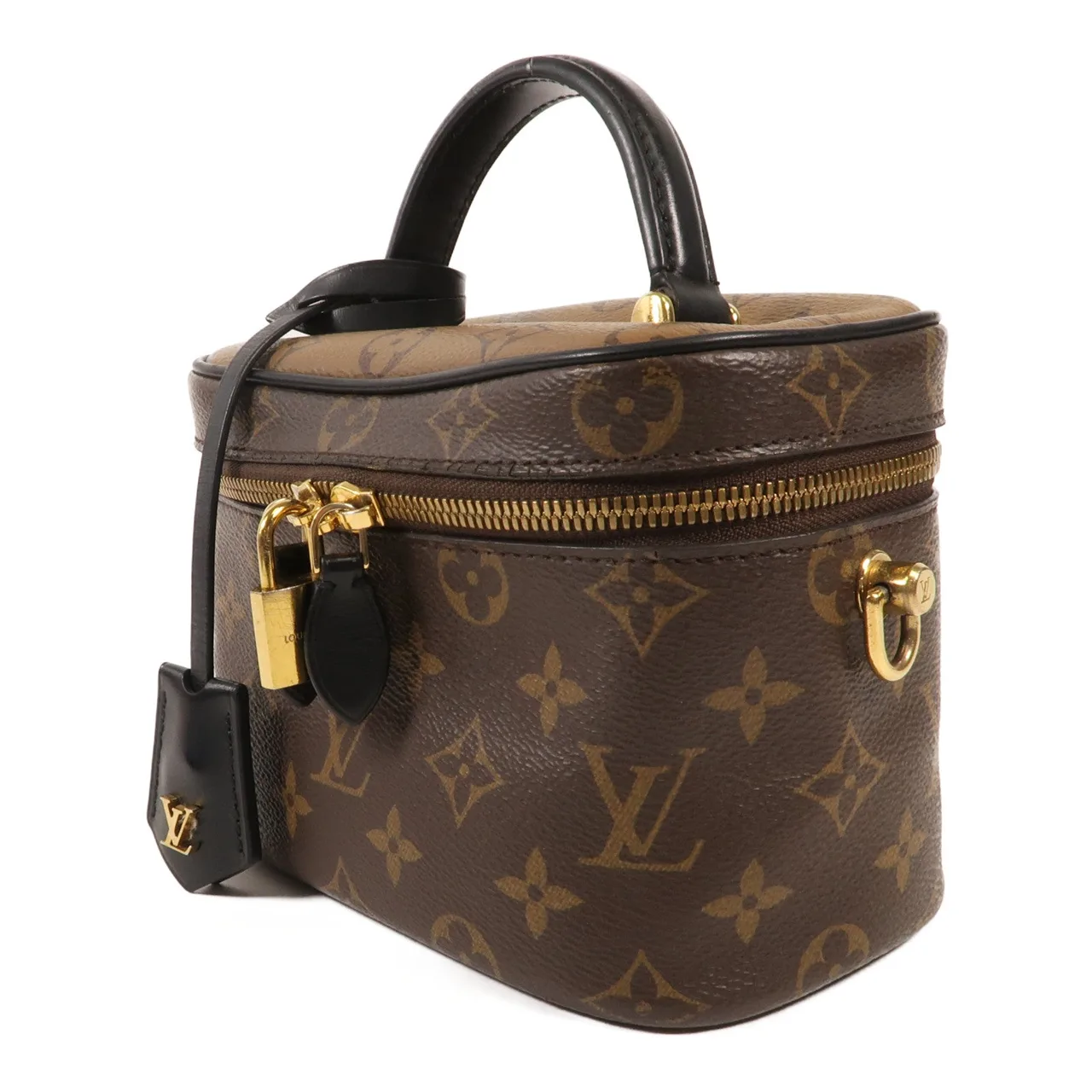 LOUIS VUITTON Vanity M45165 兩用包 塗層帆布 棕色 / Brown 塗層帆布 中古品B - 縮圖 3
