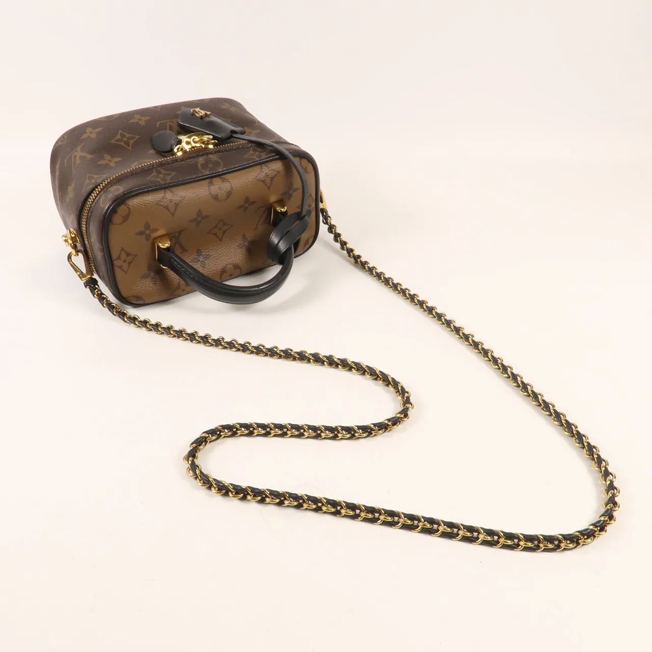 LOUIS VUITTON Vanity M45165 兩用包 塗層帆布 棕色 / Brown 塗層帆布 中古品B - 縮圖 5