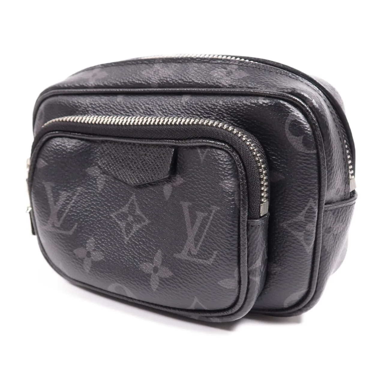LOUIS VUITTON M30755 腰包 塗層帆布 黑色 / Grey 塗層帆布 中古品A - 縮圖 3
