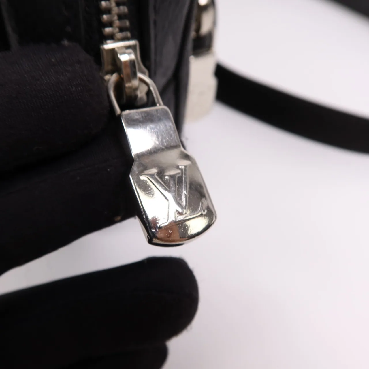 LOUIS VUITTON M30755 腰包 塗層帆布 黑色 / Grey 塗層帆布 中古品A - 縮圖 13