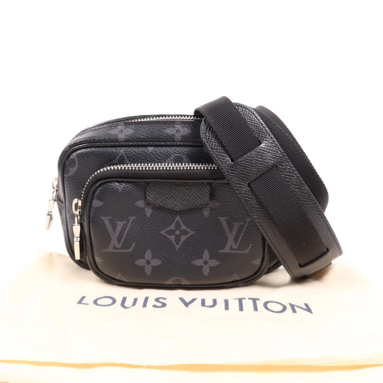 LOUIS VUITTON M30755 腰包 塗層帆布 黑色 / Grey 塗層帆布 中古品A - 縮圖 16