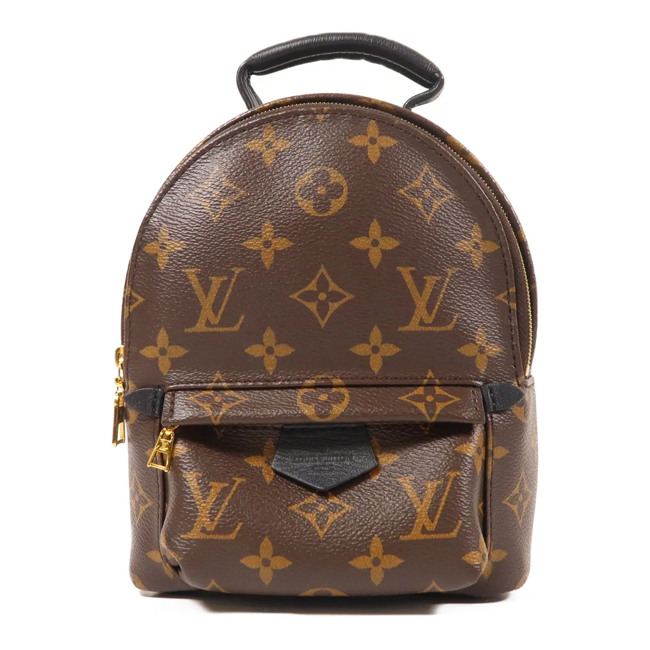 LOUIS VUITTON Palm Springs M41457 背包 塗層帆布 棕色 / Brown