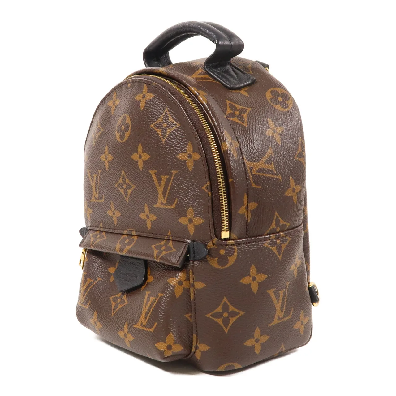 LOUIS VUITTON Palm Springs M41457 背包 塗層帆布 棕色 / Brown 塗層帆布 中古品A - 縮圖 3
