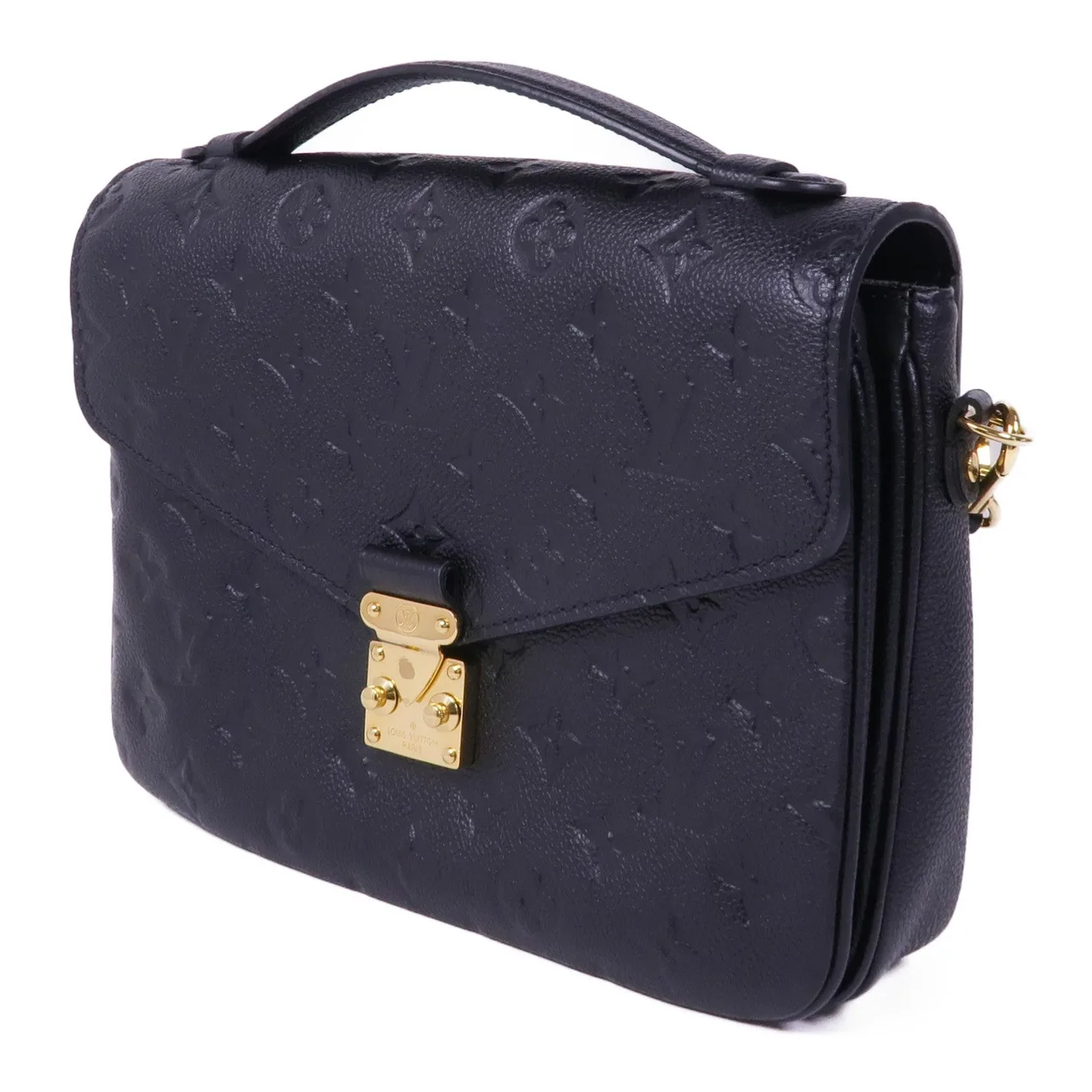 LOUIS VUITTON Pochette Metis M41487 兩用包 牛皮 黑色 / Black 牛皮 中古品A - 縮圖 3