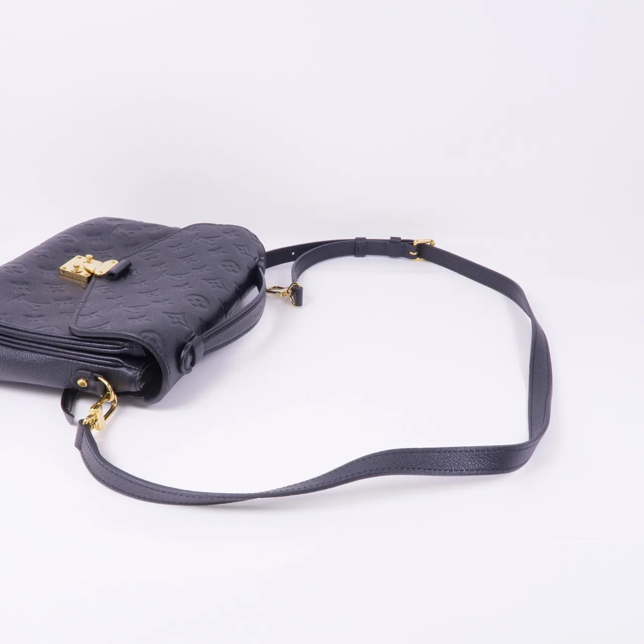 LOUIS VUITTON Pochette Metis M41487 兩用包 牛皮 黑色 / Black 牛皮 中古品A - 縮圖 8