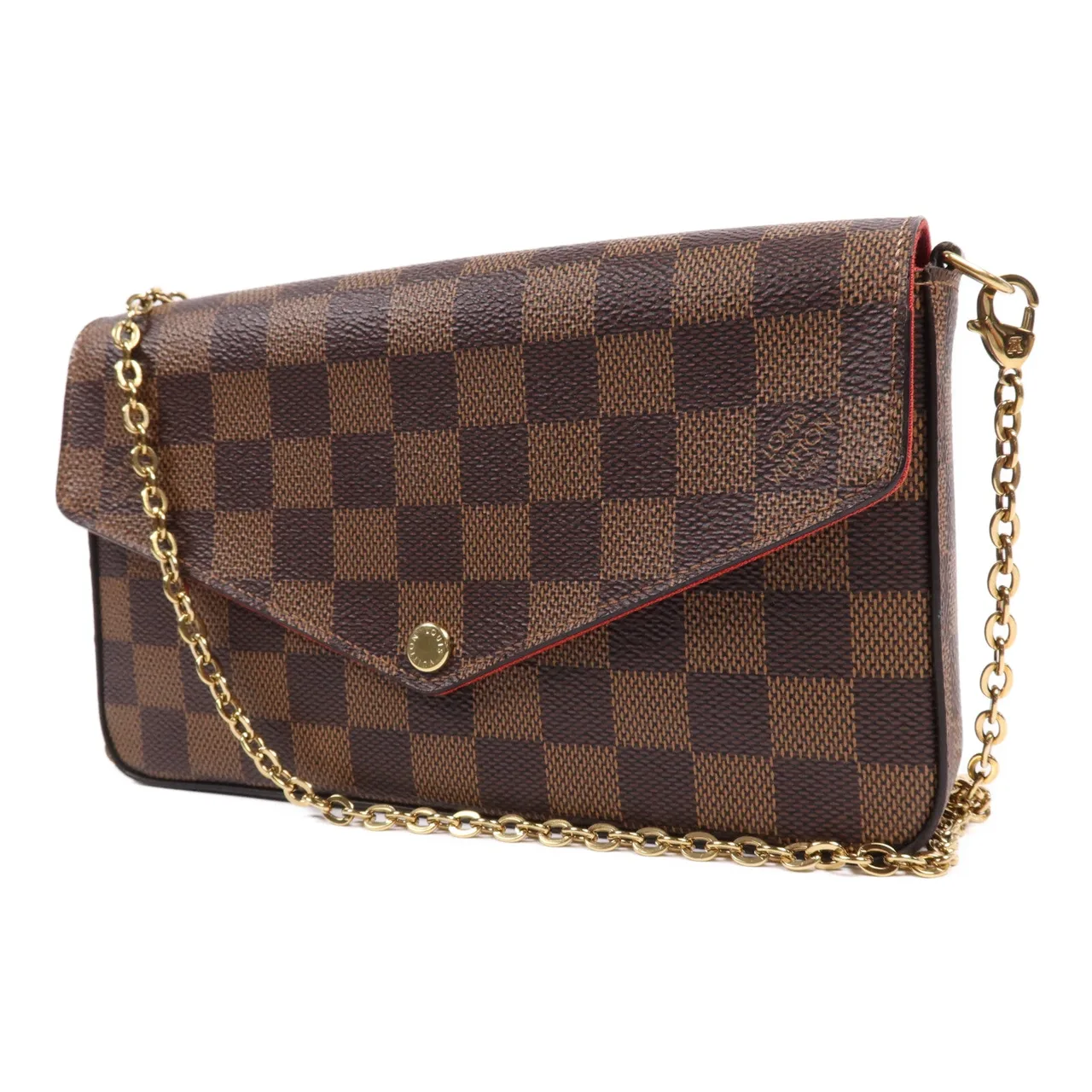 LOUIS VUITTON Felicie N40492 肩背包 塗層帆布 棕色 / Brown 塗層帆布 中古品A - 縮圖 3