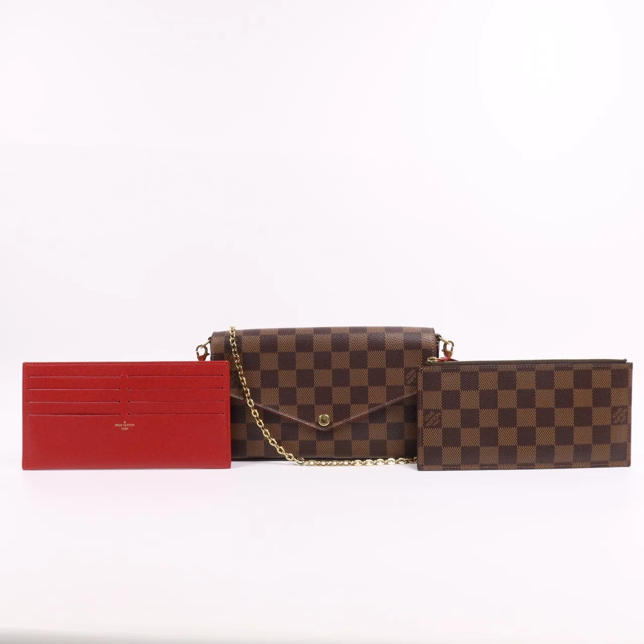 LOUIS VUITTON Felicie N40492 肩背包 塗層帆布 棕色 / Brown 塗層帆布 中古品A - 縮圖 8
