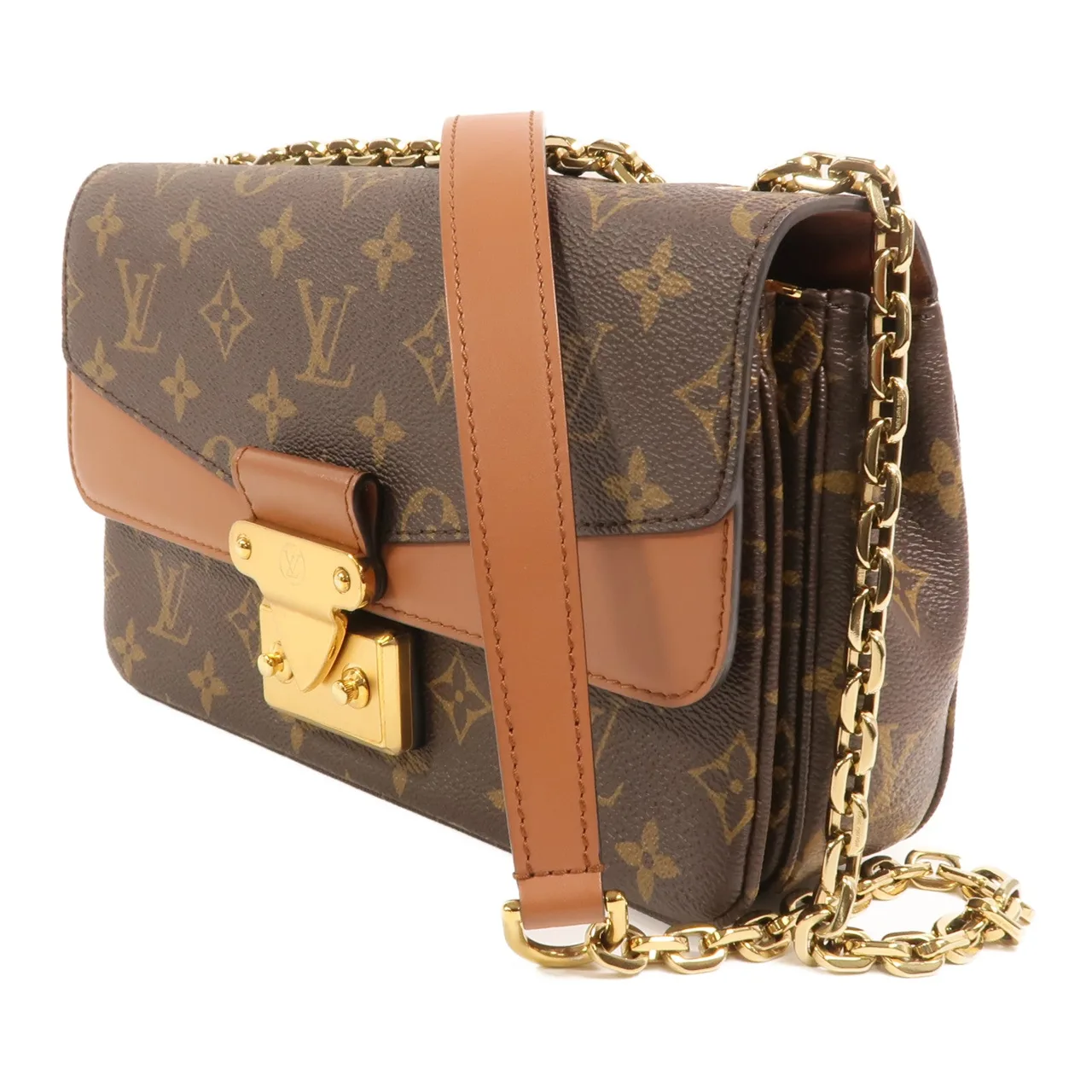 LOUIS VUITTON Marceau M46127 肩背包 塗層帆布 棕色 / Brown 塗層帆布 中古品A - 縮圖 3