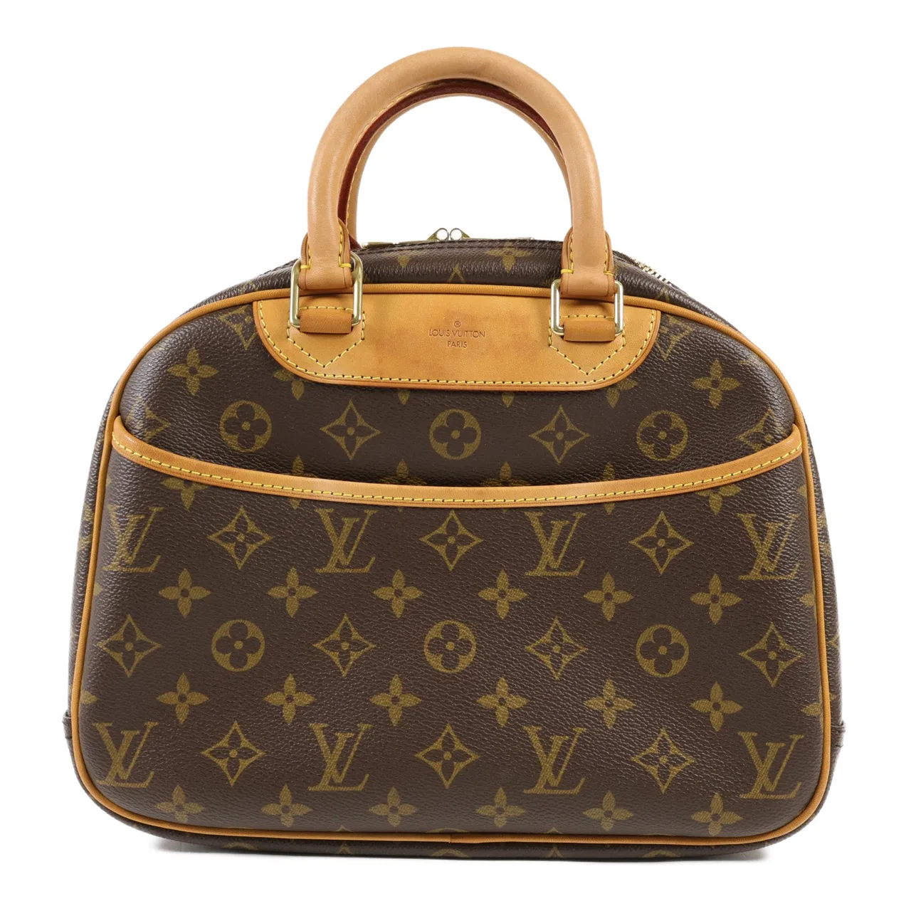 LOUIS VUITTON Trouville M42228 Handbag Coated Canvas 棕色 / Brown