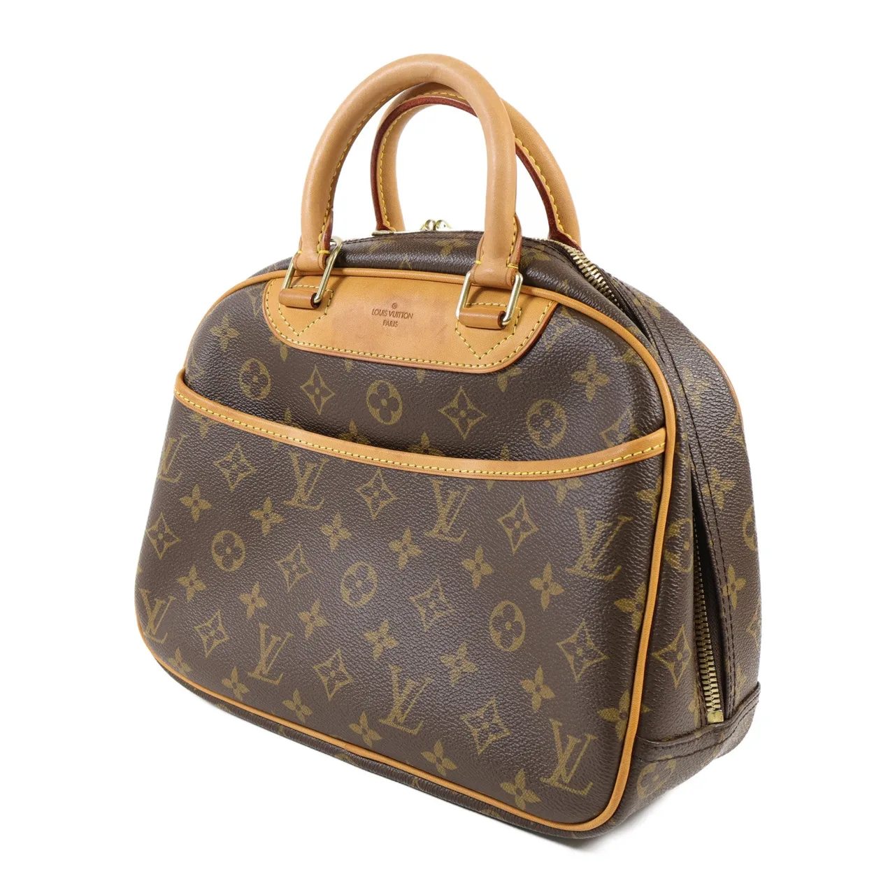 LOUIS VUITTON Trouville M42228 Handbag Coated Canvas 棕色 / Brown Coated Canvas Rank A - Thumbnail 3