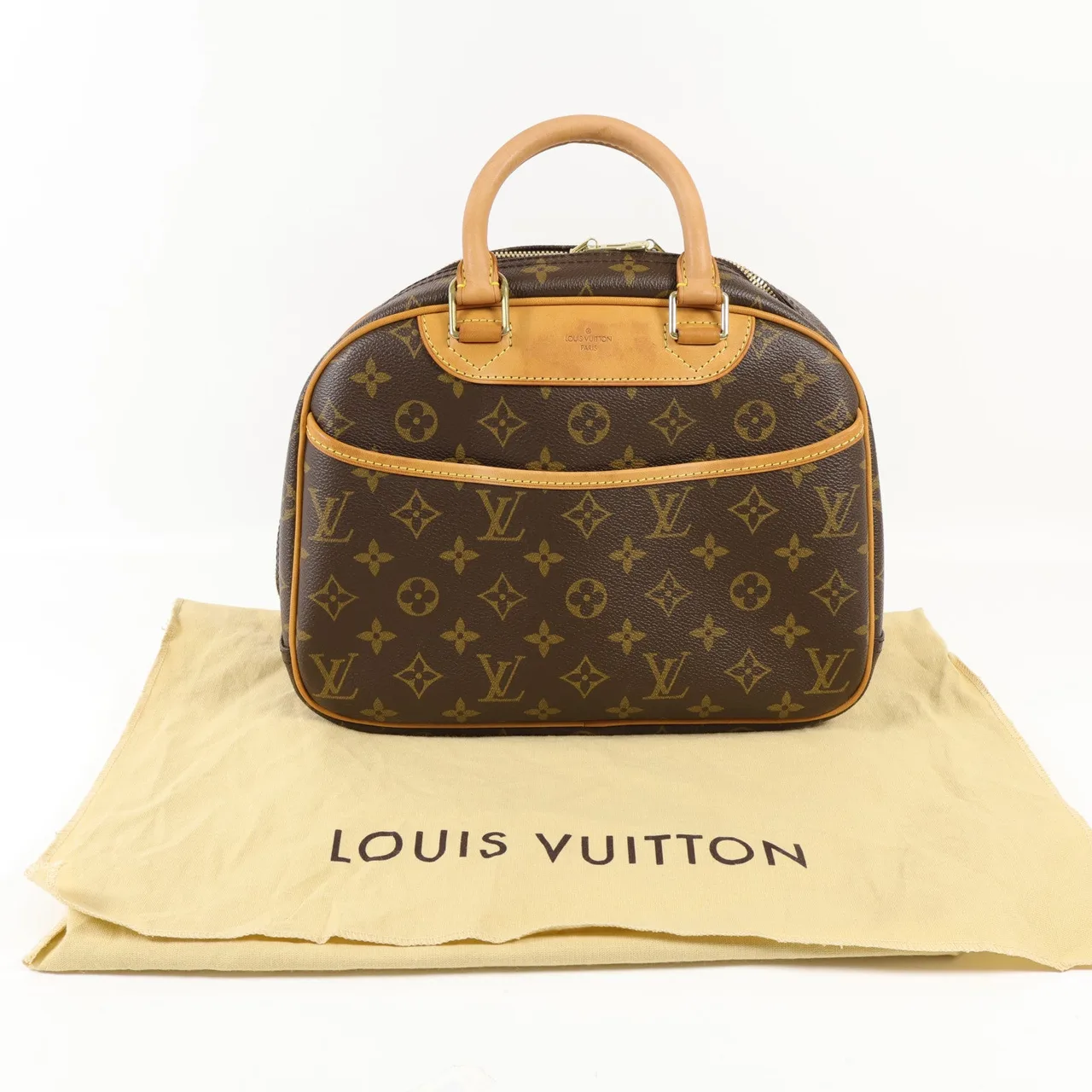 LOUIS VUITTON Trouville M42228 Handbag Coated Canvas 棕色 / Brown Coated Canvas Rank A - Thumbnail 14