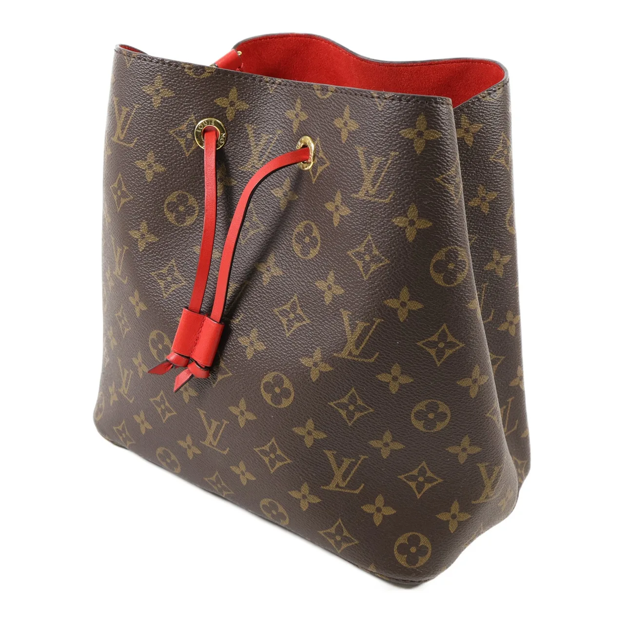 LOUIS VUITTON NeoNoe M44021 Shoulder Bag Coated Canvas 紅色 Coated Canvas Rank A - Thumbnail 3