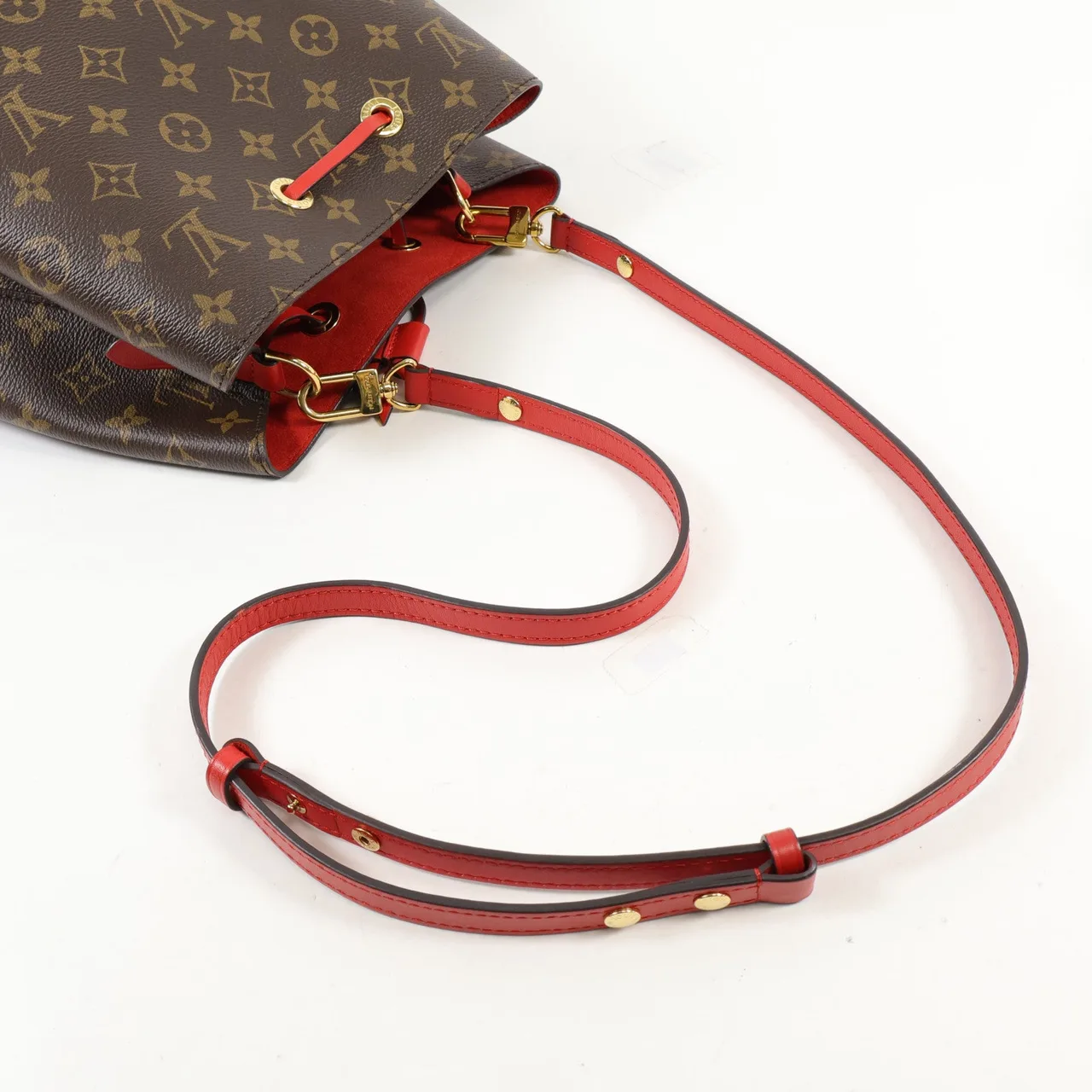 LOUIS VUITTON NeoNoe M44021 Shoulder Bag Coated Canvas 紅色 Coated Canvas Rank A - Thumbnail 9
