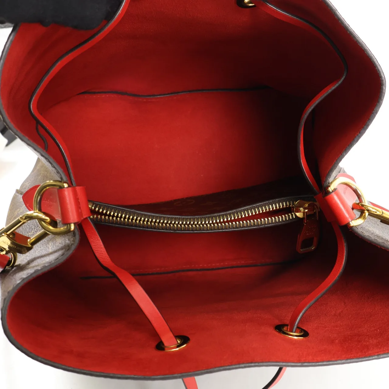 LOUIS VUITTON NeoNoe M44021 Shoulder Bag Coated Canvas 紅色 Coated Canvas Rank A - Thumbnail 10