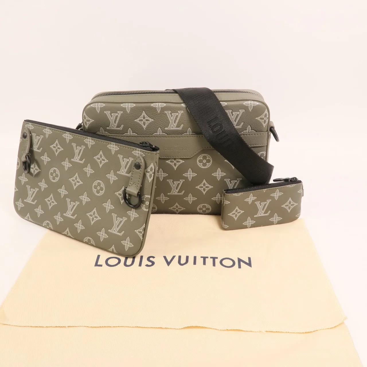 LOUIS VUITTON M12490 肩背包 牛皮 綠色 / Green 牛皮 新品同様 - 縮圖 13