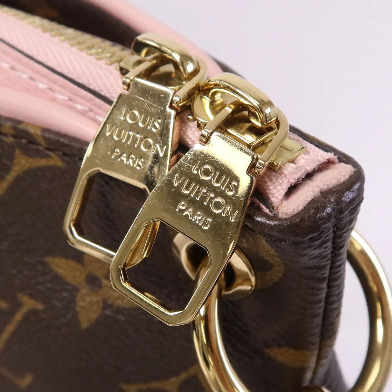 LOUIS VUITTON Pallas M40468 2-Way Bag Coated Canvas 棕色 / Pink Coated Canvas Rank A - Thumbnail 7