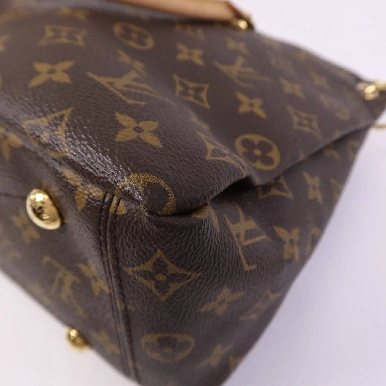 LOUIS VUITTON Pallas M40468 2-Way Bag Coated Canvas 棕色 / Pink Coated Canvas Rank A - Thumbnail 13