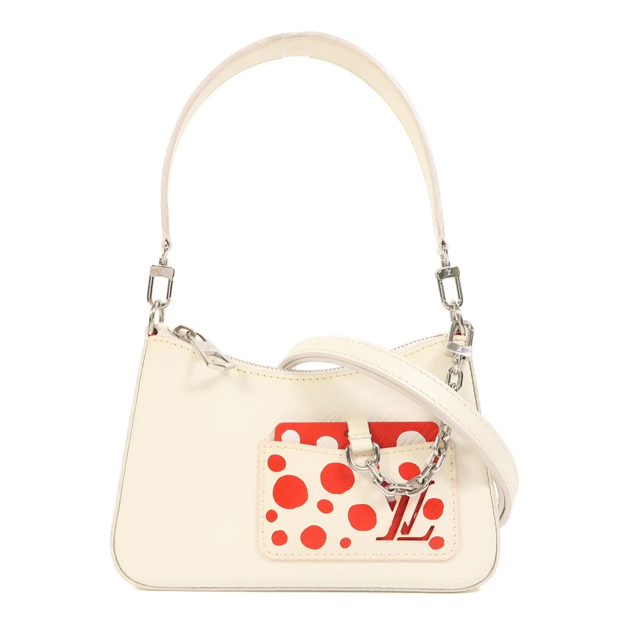 LOUIS VUITTON Marellini M21759 Shoulder Bag Calfskin 白色 / White