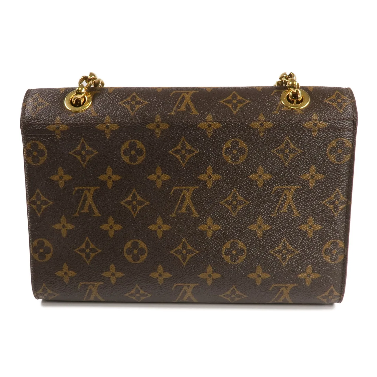 LOUIS VUITTON Victoire M41732 肩背包 塗層帆布 棕色 / Brown/Burgendy 塗層帆布 中古品A - 縮圖 3