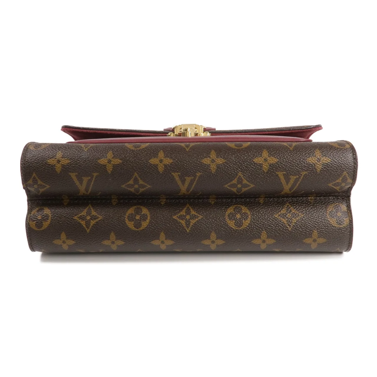 LOUIS VUITTON Victoire M41732 肩背包 塗層帆布 棕色 / Brown/Burgendy 塗層帆布 中古品A - 縮圖 4