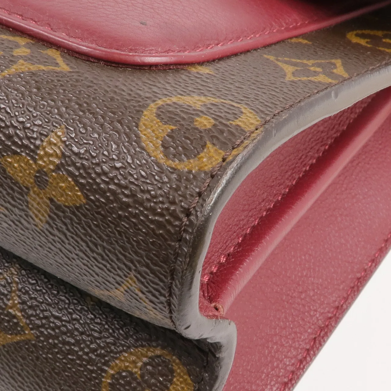LOUIS VUITTON Victoire M41732 肩背包 塗層帆布 棕色 / Brown/Burgendy 塗層帆布 中古品A - 縮圖 10