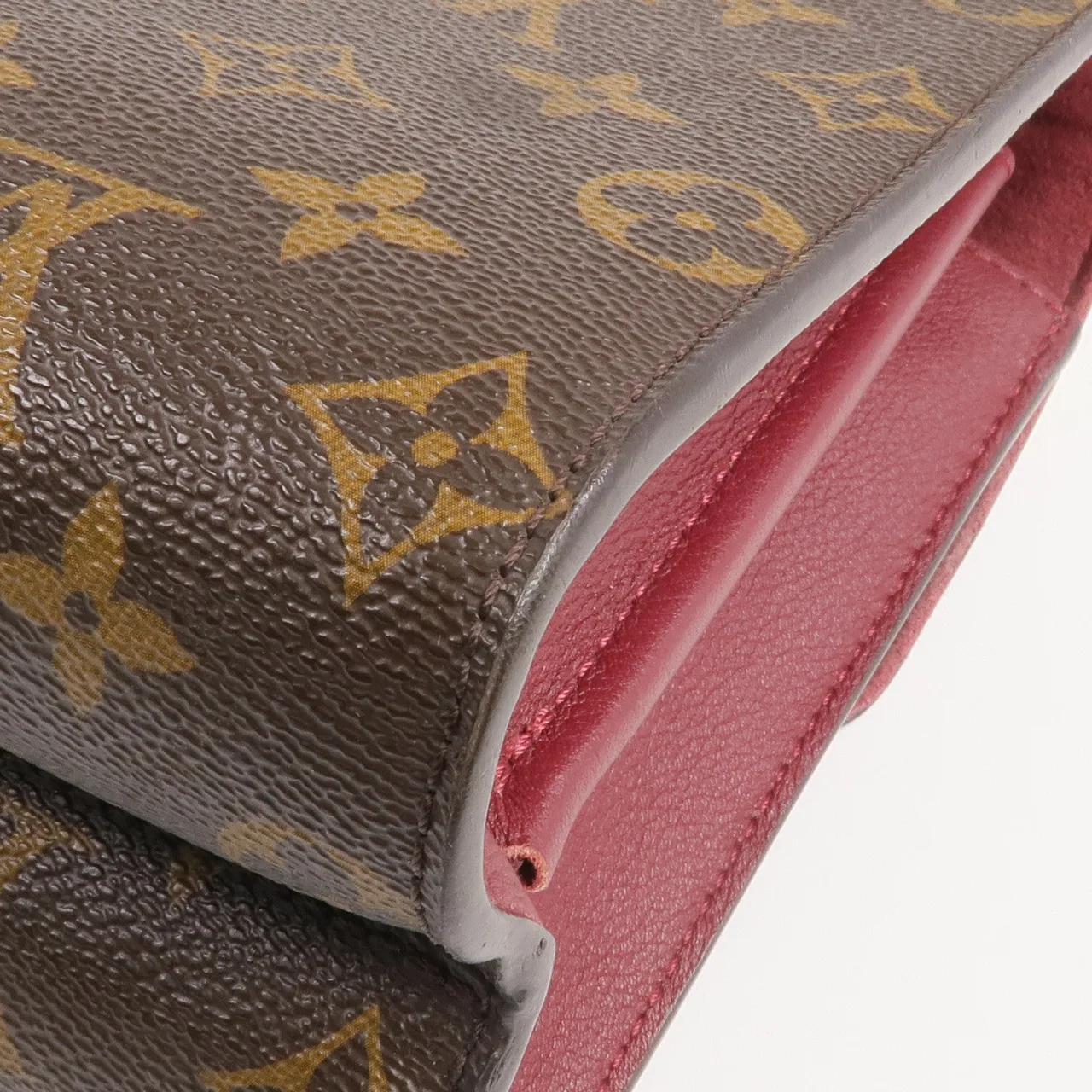 LOUIS VUITTON Victoire M41732 肩背包 塗層帆布 棕色 / Brown/Burgendy 塗層帆布 中古品A - 縮圖 12