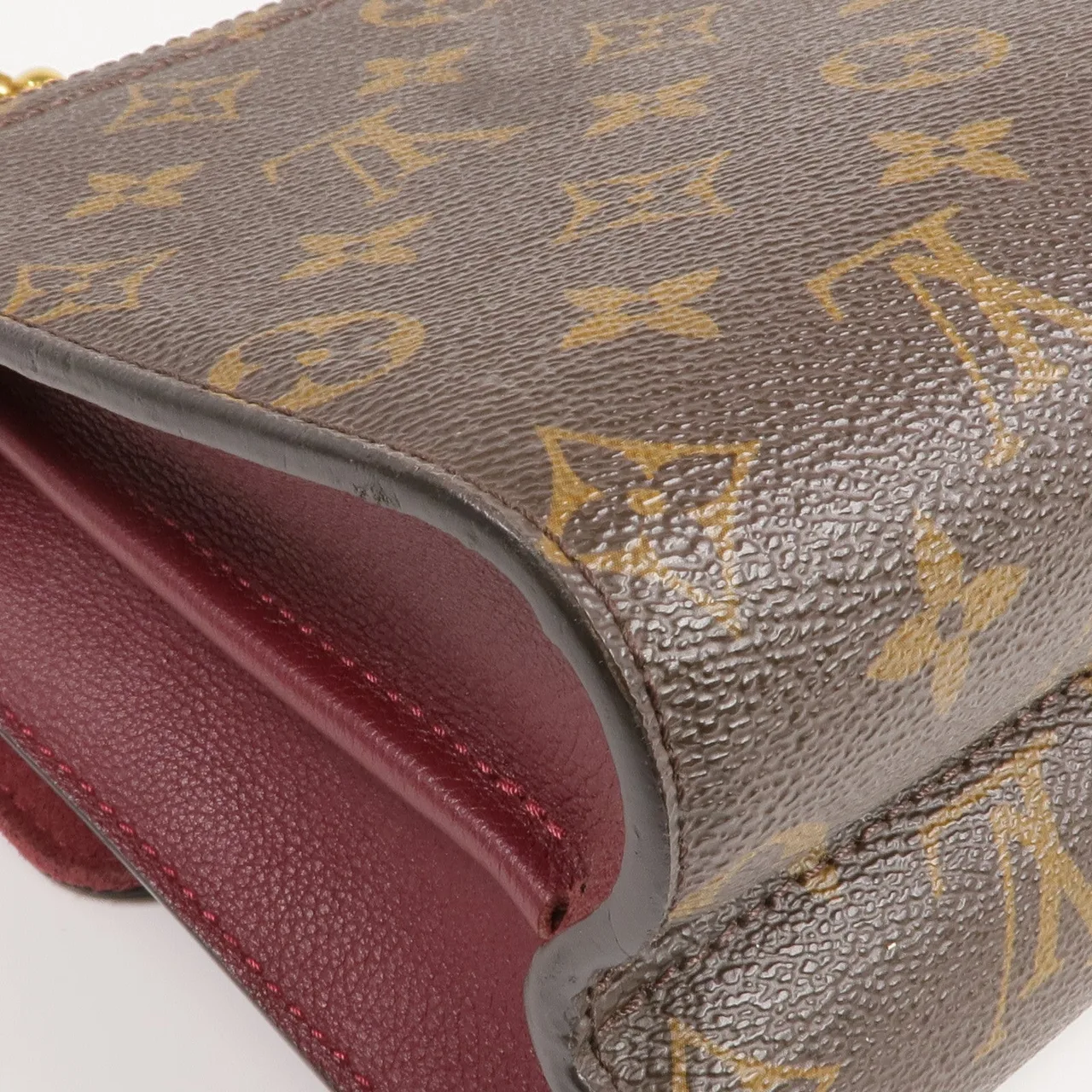 LOUIS VUITTON Victoire M41732 肩背包 塗層帆布 棕色 / Brown/Burgendy 塗層帆布 中古品A - 縮圖 13