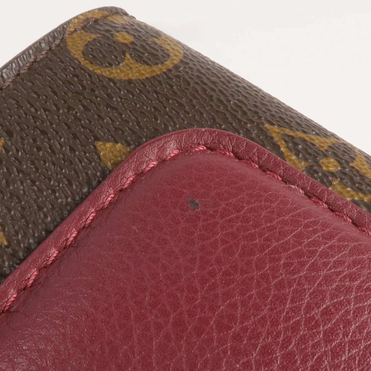 LOUIS VUITTON Victoire M41732 肩背包 塗層帆布 棕色 / Brown/Burgendy 塗層帆布 中古品A - 縮圖 17