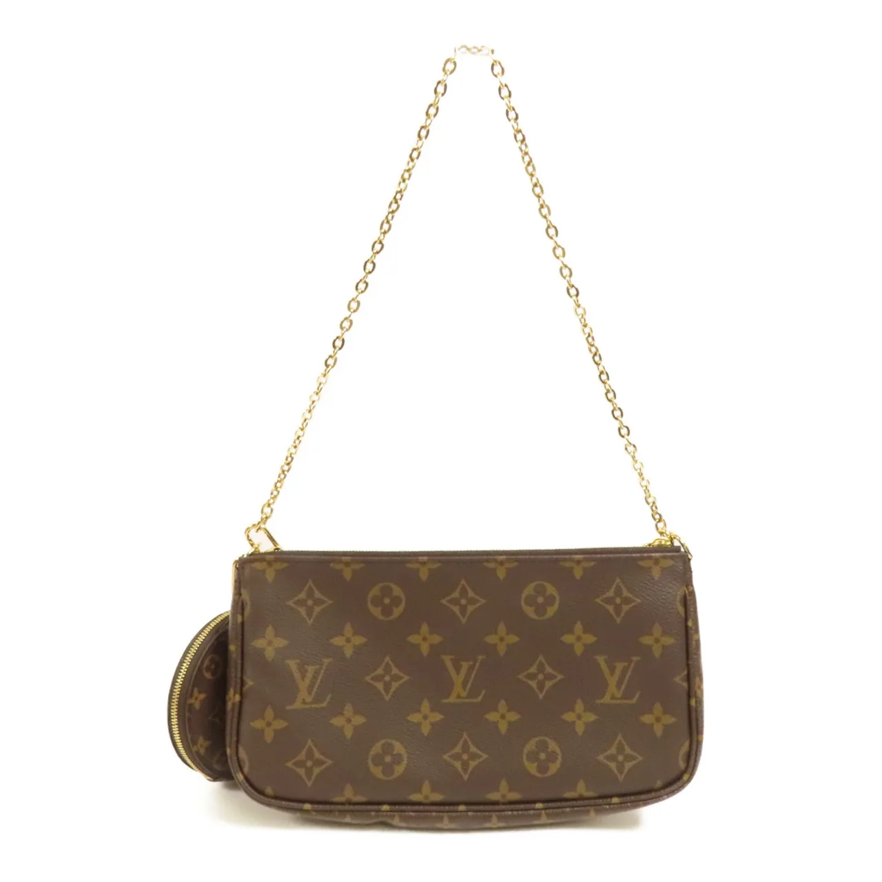 LOUIS VUITTON Multi Pochette M44840 兩用包 塗層帆布 棕色 / Brown 塗層帆布 中古品A - 縮圖 2