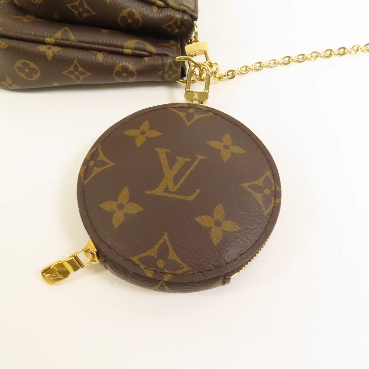 LOUIS VUITTON Multi Pochette M44840 兩用包 塗層帆布 棕色 / Brown 塗層帆布 中古品A - 縮圖 8