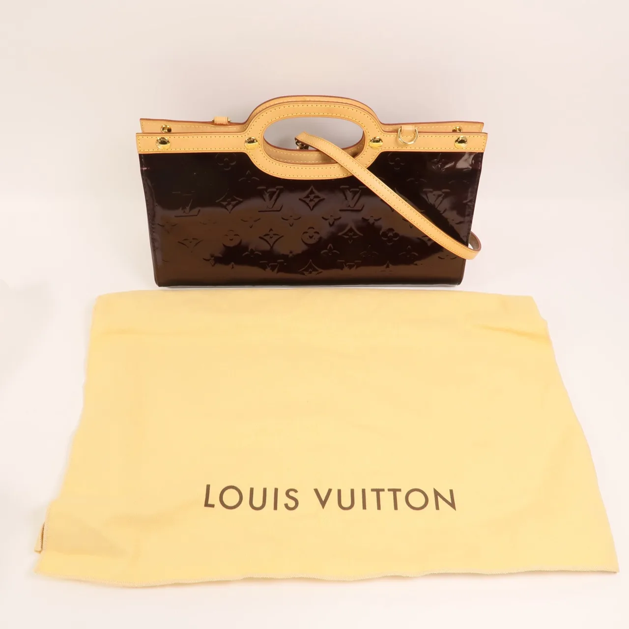 LOUIS VUITTON M91995 2-Way Bag Leather 紅色 / Wine Leather Rank B - Thumbnail 9