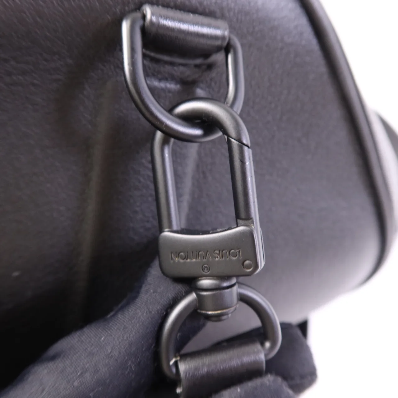 LOUIS VUITTON Keepall M52183 2-Way Bag Calfskin 黑色 / Black Calfskin Rank A - Thumbnail 8