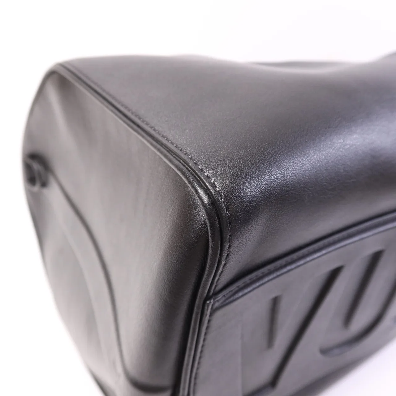 LOUIS VUITTON Keepall M52183 2-Way Bag Calfskin 黑色 / Black Calfskin Rank A - Thumbnail 12