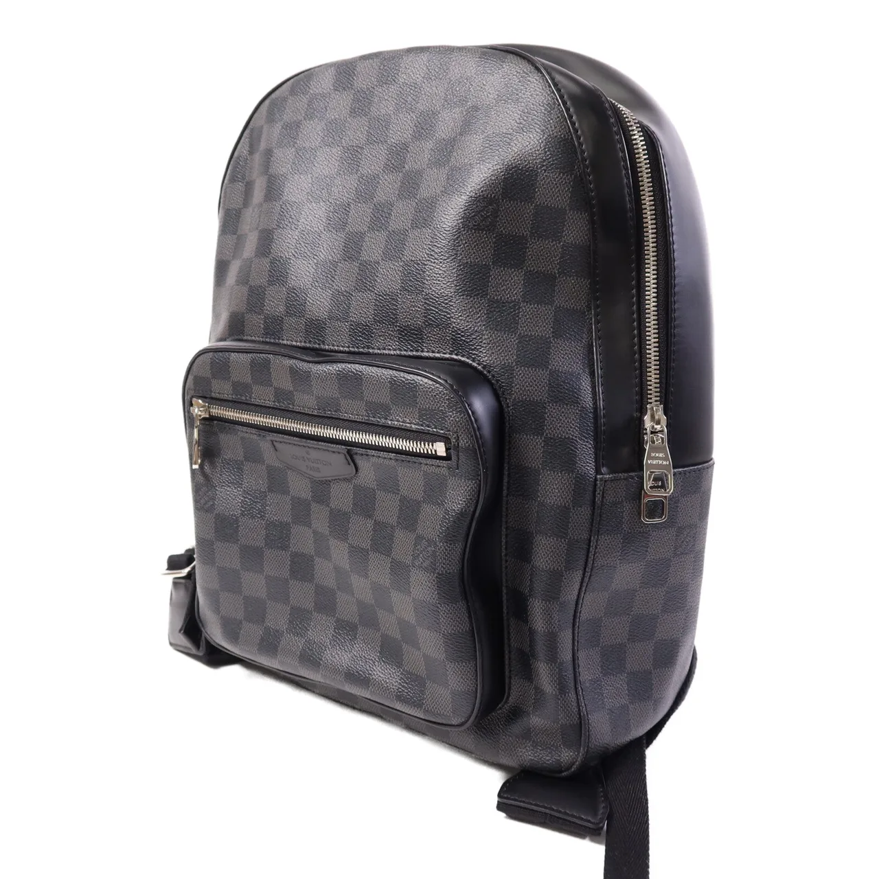LOUIS VUITTON Josh N41473 背包 塗層帆布 黑色 / Grey 塗層帆布 中古品A - 縮圖 3