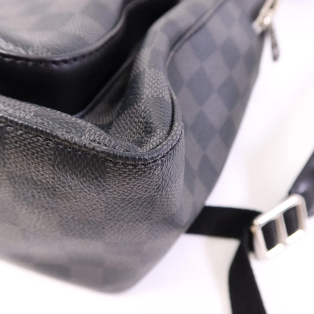 LOUIS VUITTON Josh N41473 背包 塗層帆布 黑色 / Grey 塗層帆布 中古品A - 縮圖 10