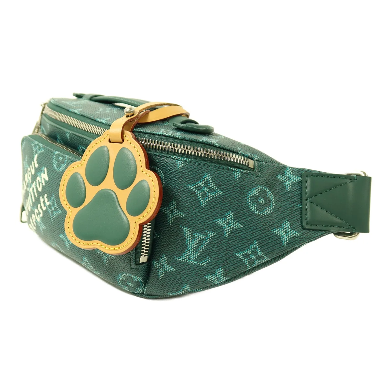 LOUIS VUITTON Bumbag M12867 Belt Bag Coated Canvas 綠色 Coated Canvas Rank A - Thumbnail 3