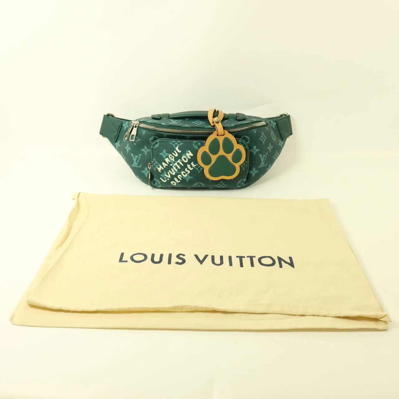 LOUIS VUITTON Bumbag M12867 Belt Bag Coated Canvas 綠色 Coated Canvas Rank A - Thumbnail 9
