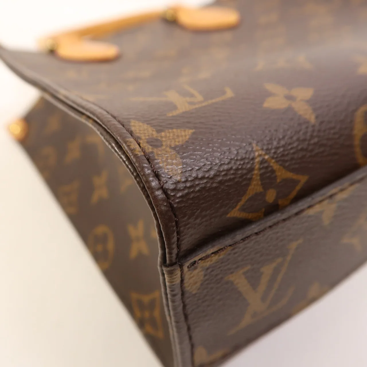 LOUIS VUITTON Sac Plat M45847 2-Way Bag Coated Canvas 棕色 / Brown Coated Canvas Rank B - Thumbnail 10