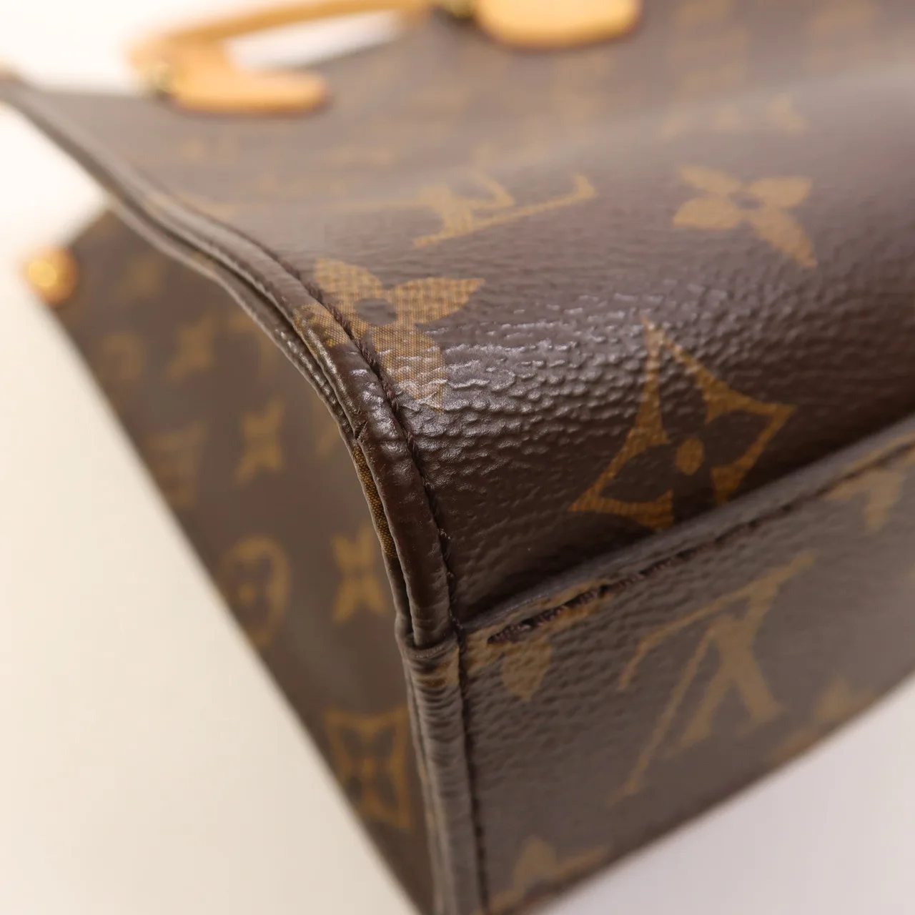 LOUIS VUITTON Sac Plat M45847 2-Way Bag Coated Canvas 棕色 / Brown Coated Canvas Rank B - Thumbnail 12
