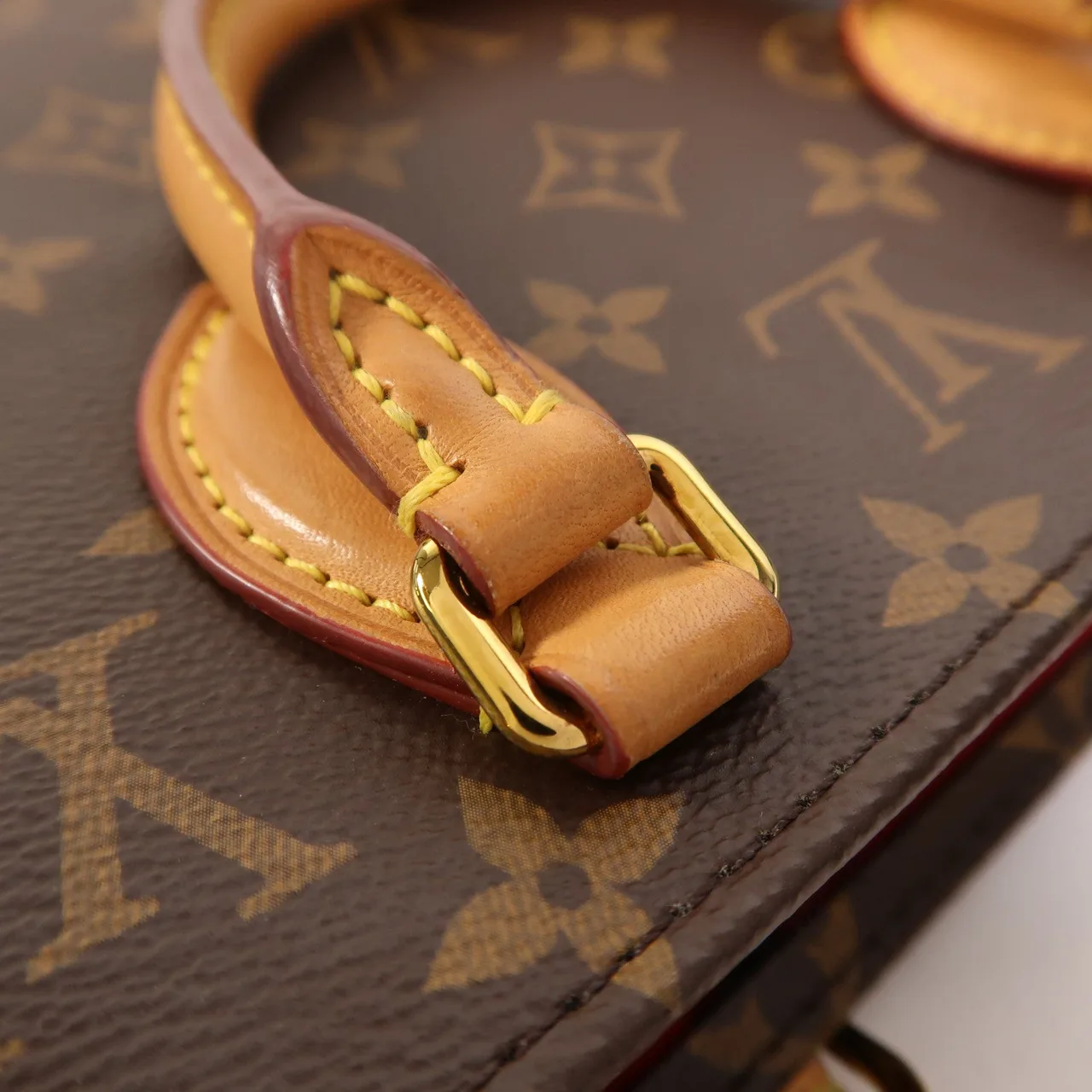 LOUIS VUITTON Sac Plat M45847 2-Way Bag Coated Canvas 棕色 / Brown Coated Canvas Rank B - Thumbnail 13