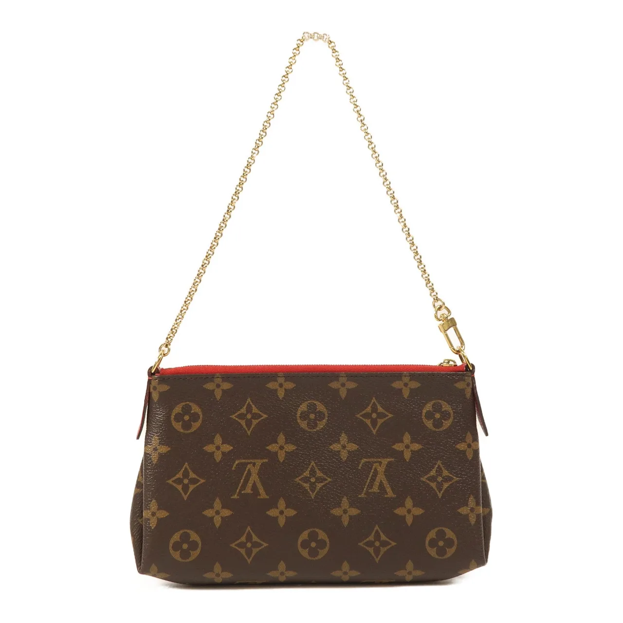 LOUIS VUITTON Pallas M41638 2-Way Bag Coated Canvas 棕色 / 紅色 / Brown Coated Canvas Rank B - Thumbnail 2