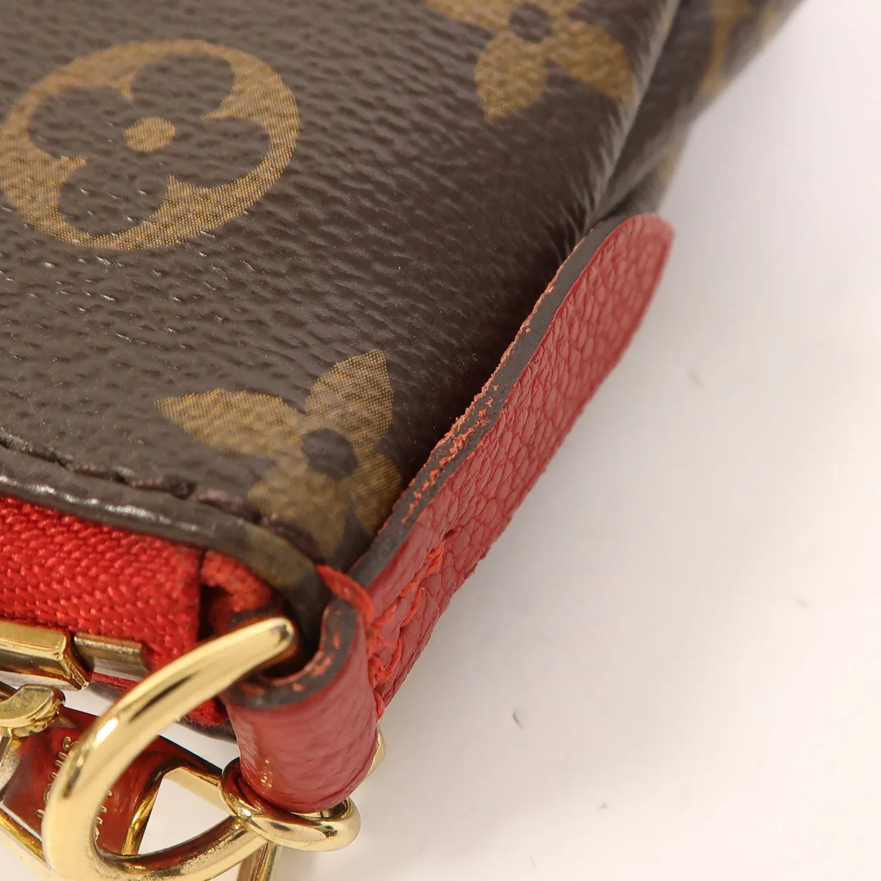 LOUIS VUITTON Pallas M41638 2-Way Bag Coated Canvas 棕色 / 紅色 / Brown Coated Canvas Rank B - Thumbnail 19