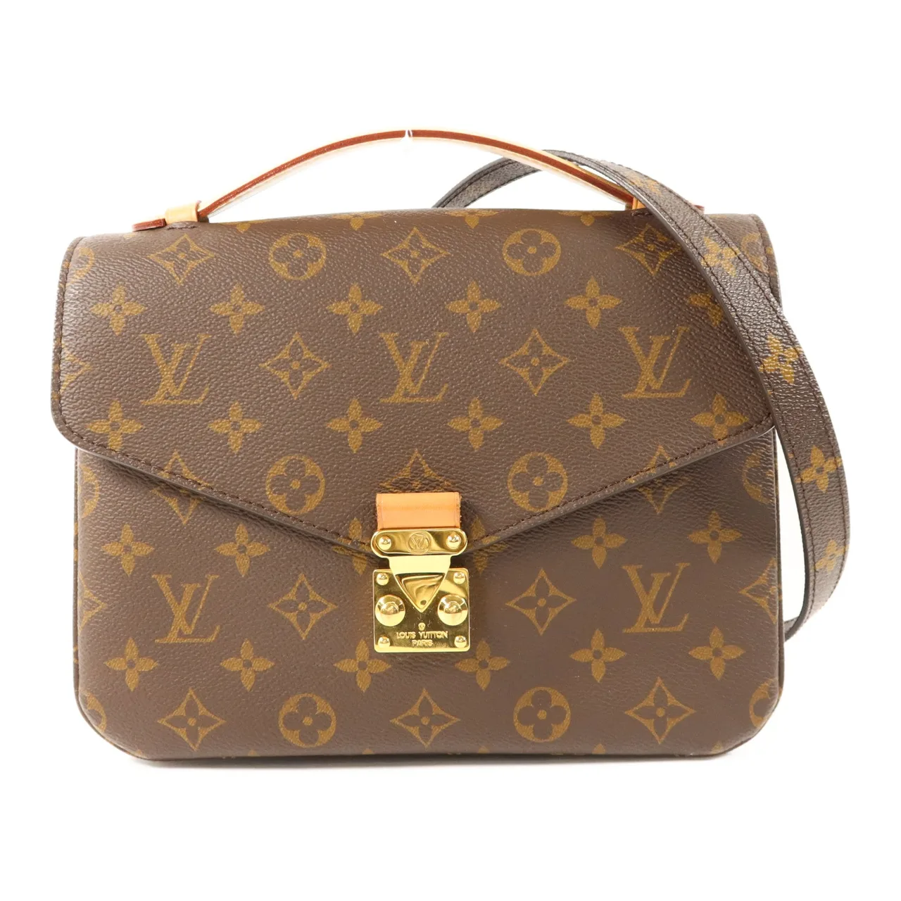 LOUIS VUITTON Pochette Metis M44875 2-Way Bag Coated Canvas 棕色 / Brown