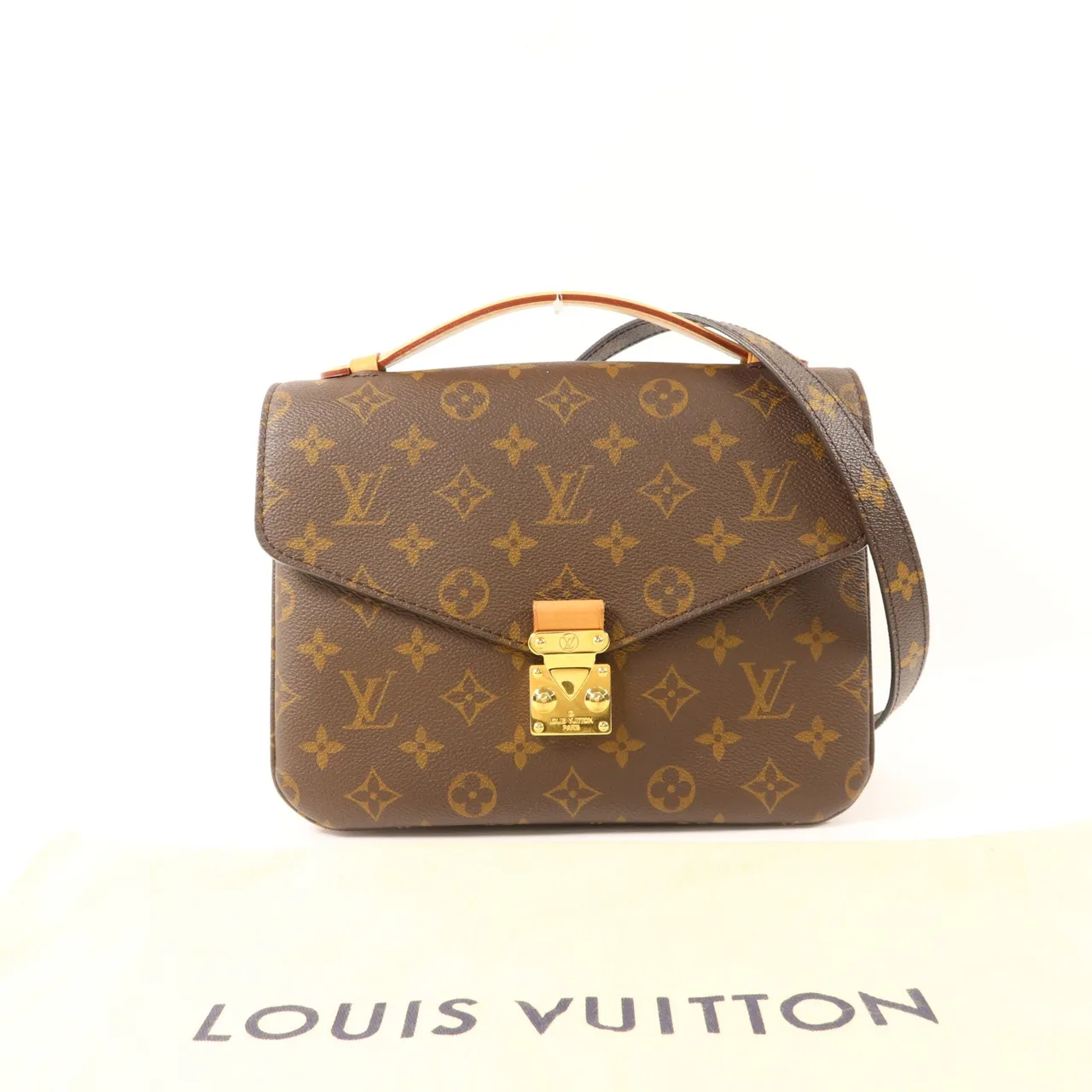 LOUIS VUITTON Pochette Metis M44875 兩用包 塗層帆布 棕色 / Brown 塗層帆布 中古品A - 縮圖 5